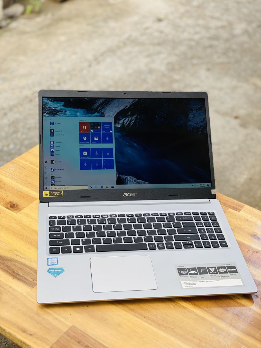 Laptop Acer Aspire A315-54-59kt, i5 8265U SSD250 Full HD Viền Mỏng Full Box New BH Chính hãng Toàn Quốc6