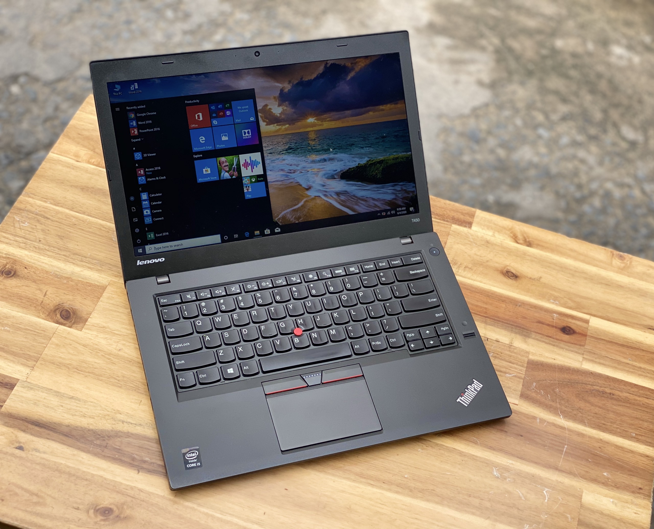 Laptop Lenovo Thinkpad T450, i5 5300U 8G SSD128 Finger Đẹp Zin 100% Giá rẻ3