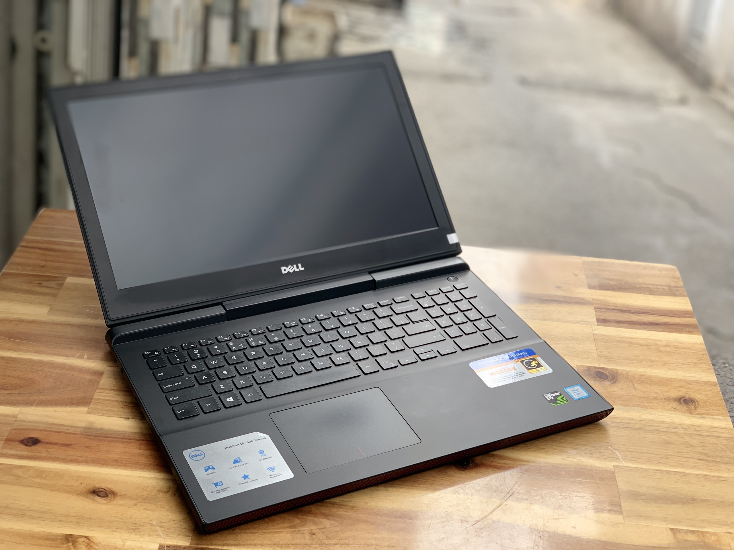 Laptop Dell Gaming 7567, i7 7700HQ 8G SSD128+1000G Vga GTX1050ti 4G Full HD Đèn phím Đẹp zin 100% Giá rẻ4