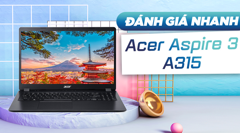 Laptop Acer Aspire A315-57G-31YD/ i3 1005G1/ SSD256/ Viền Mỏng/ Vga MX330/ Full HD/ Gập 180 độ4