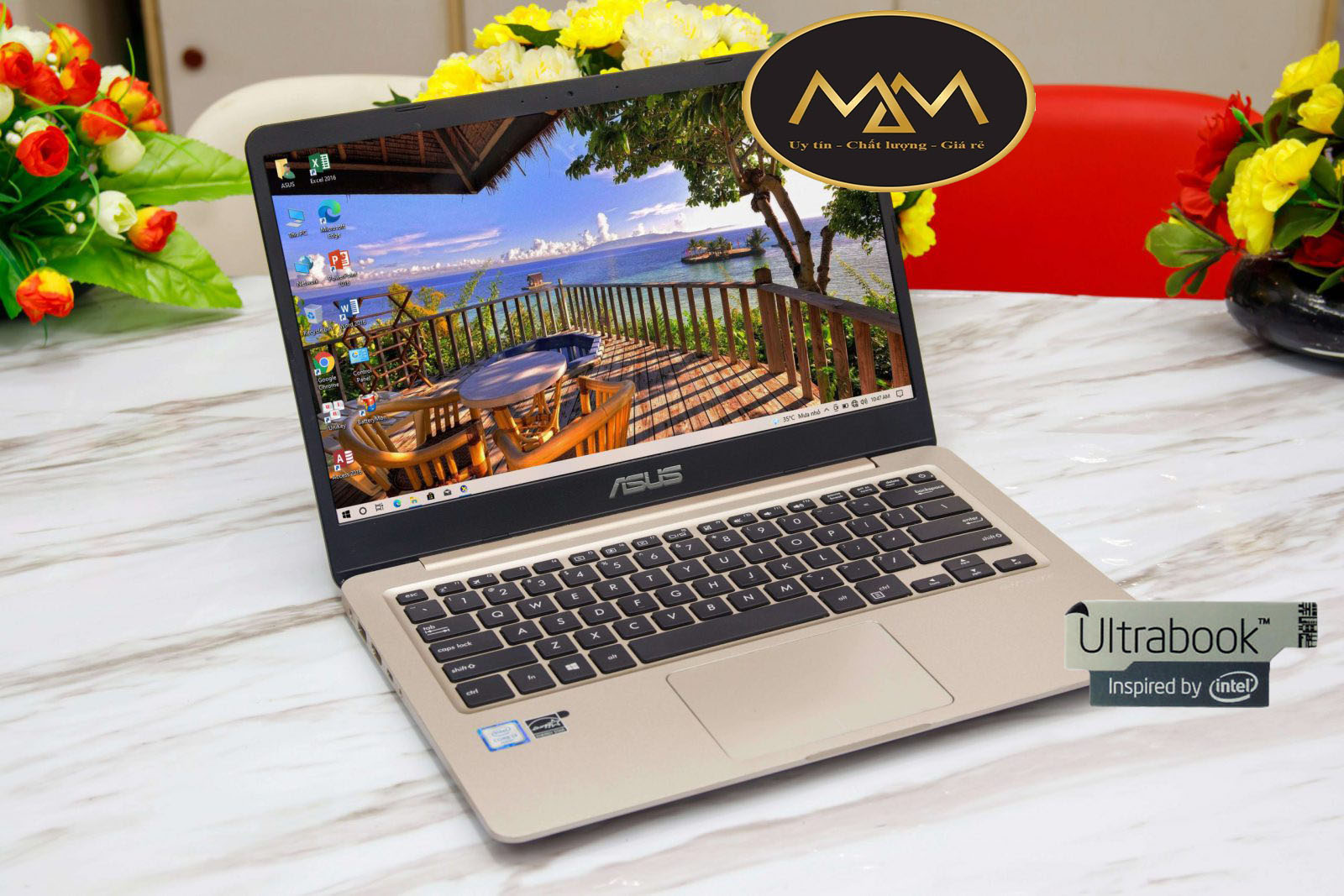 Laptop Asus Vivobook X411UA/ i5 8250 8CPUS/ RAM 8G/ SSD/ 14inch/ Viền Mỏng/ GOLD3