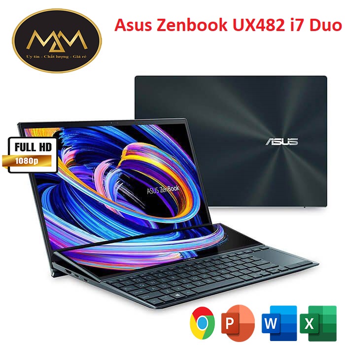 Laptop Asus Zenbook UX482EGR i7 1195G7/ Ram 16G/ SSD1000G/ MX450/ Duo/ 2in1/ Đỉnh Cao Thiết Kế/4