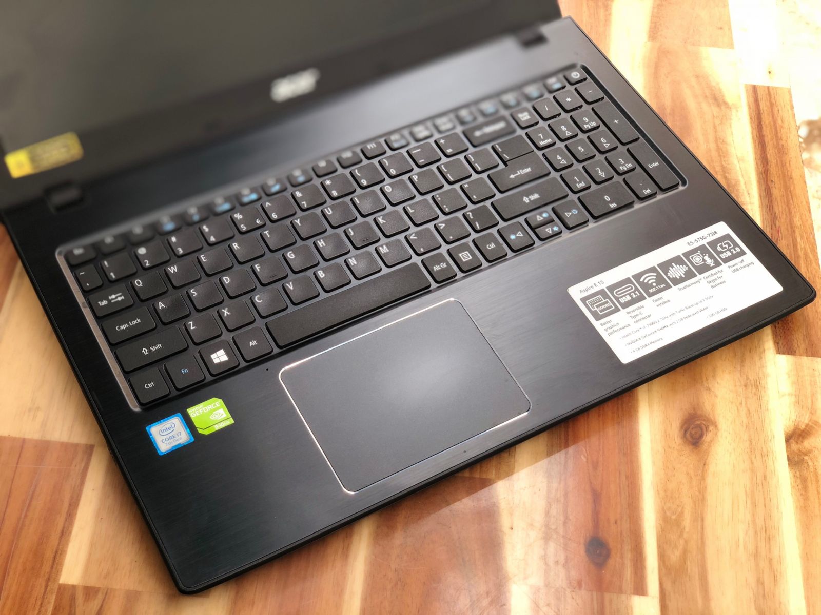 Laptop Acer E5-576G/ i7 7500U/ 8G/ SSD128+500G/ Vga GT940MX/ Full HD/ Chuyên Game Đồ Họa/ Giá rẻ1