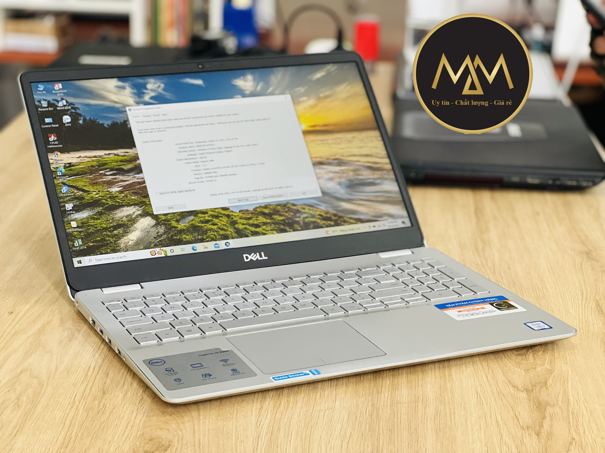 Laptop Dell Inspiron 5584/ i3 8145U/ SSD/ 15.6inch/ Full HD/ Đèn Phím/ Finger/ Vỏ Nhôm/ Sang Trọng/ Giá rẻ1