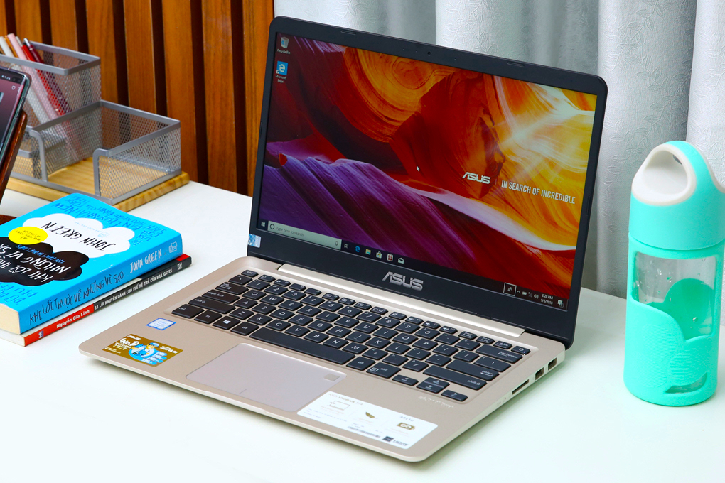 Laptop Asus Vivobook X411UA/ i5 8250 8CPUS/ RAM 8G/ SSD/ 14inch/ Viền Mỏng/ GOLD