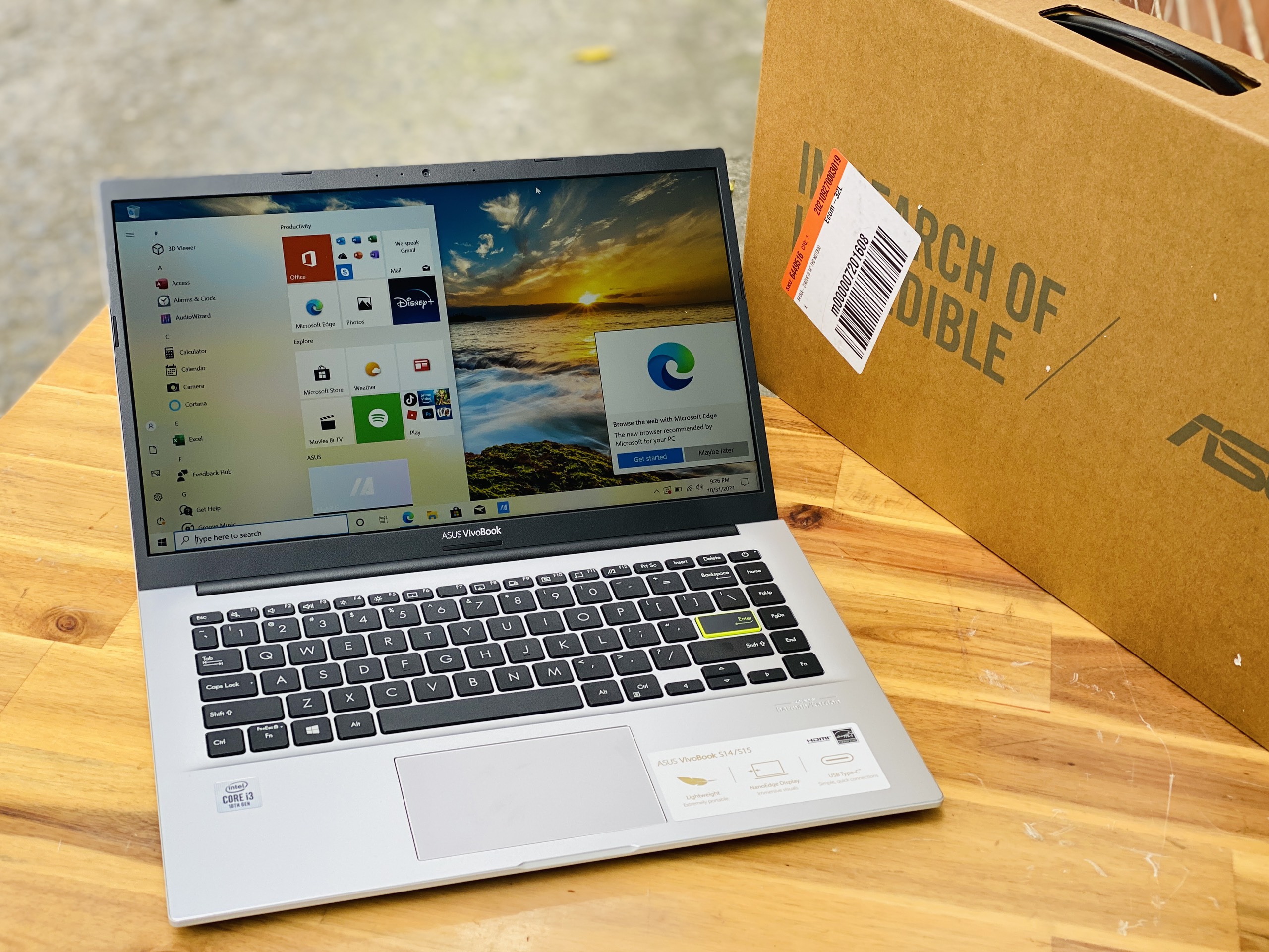 Laptop Asus Vivobook X413JA/ i3 1005G1/ SSD/ 14.0in/ Viền Mỏng/ Full Box/ New 100%/ HOT